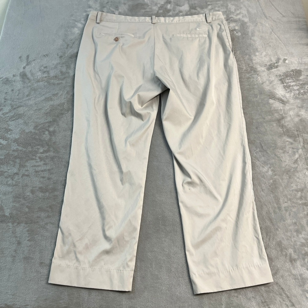 Nike Golf Tour Performance Dri-FIT Pants Mens 42 Light Khaki Tan White Casual - Picture 12 of 16